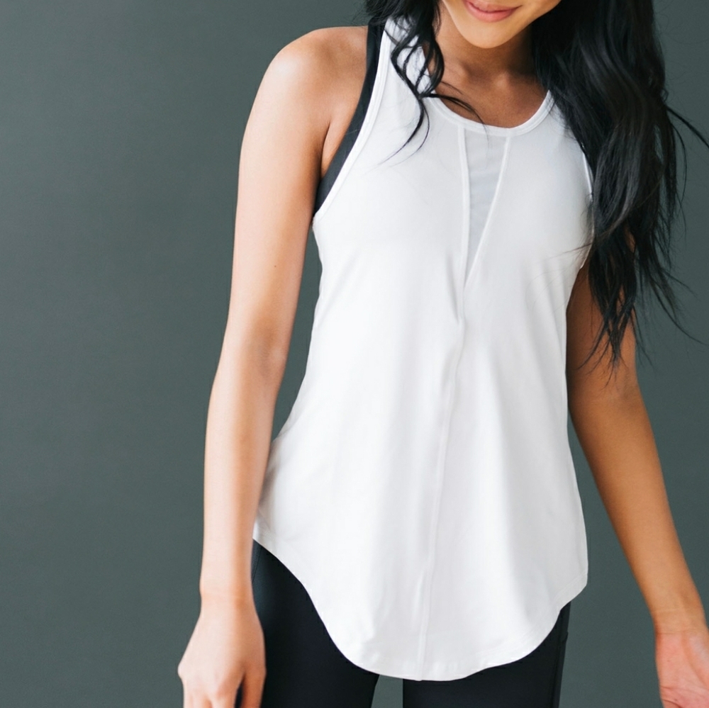 Zyia white effortless tank